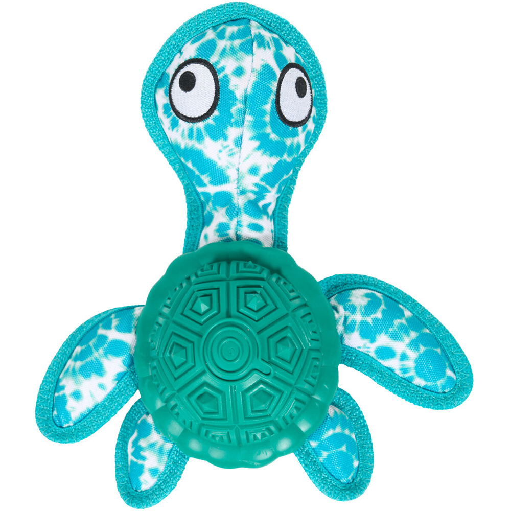 Turtle with Rubber Shell Dog Toy Image 3