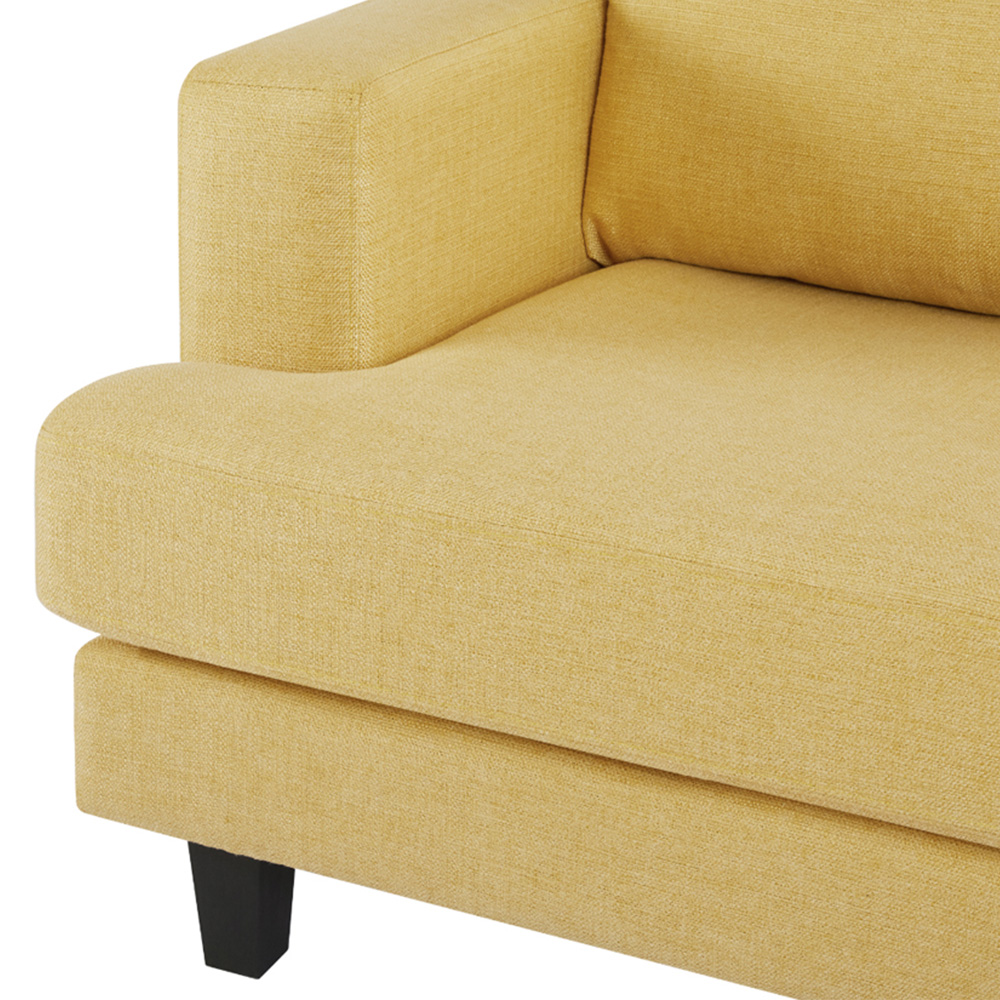 Home Detail Dale 3 Seater Mustard Linen Sofa Image 6