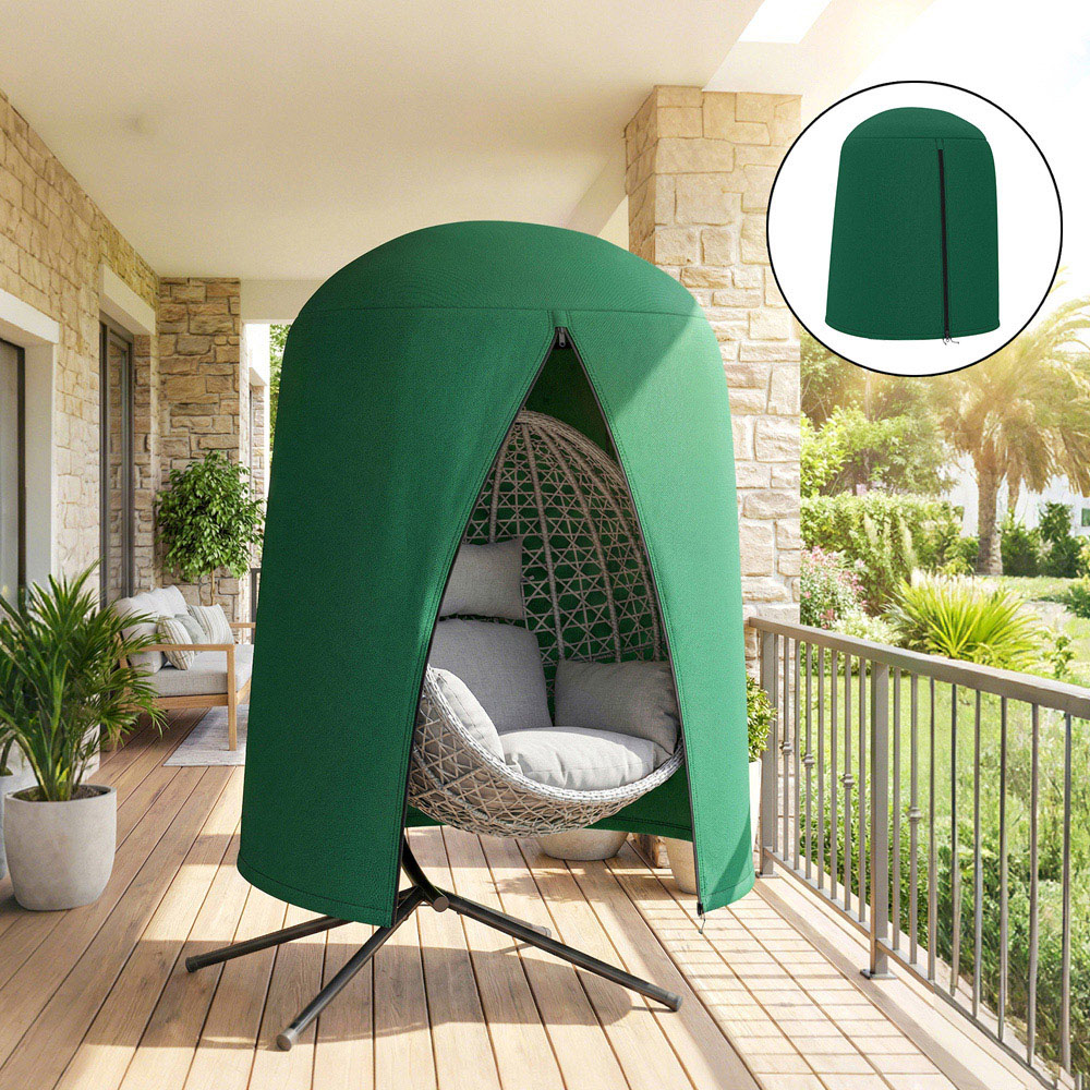 Outsunny Green Waterproof Garden Hanging Egg Chair Cover Image 8