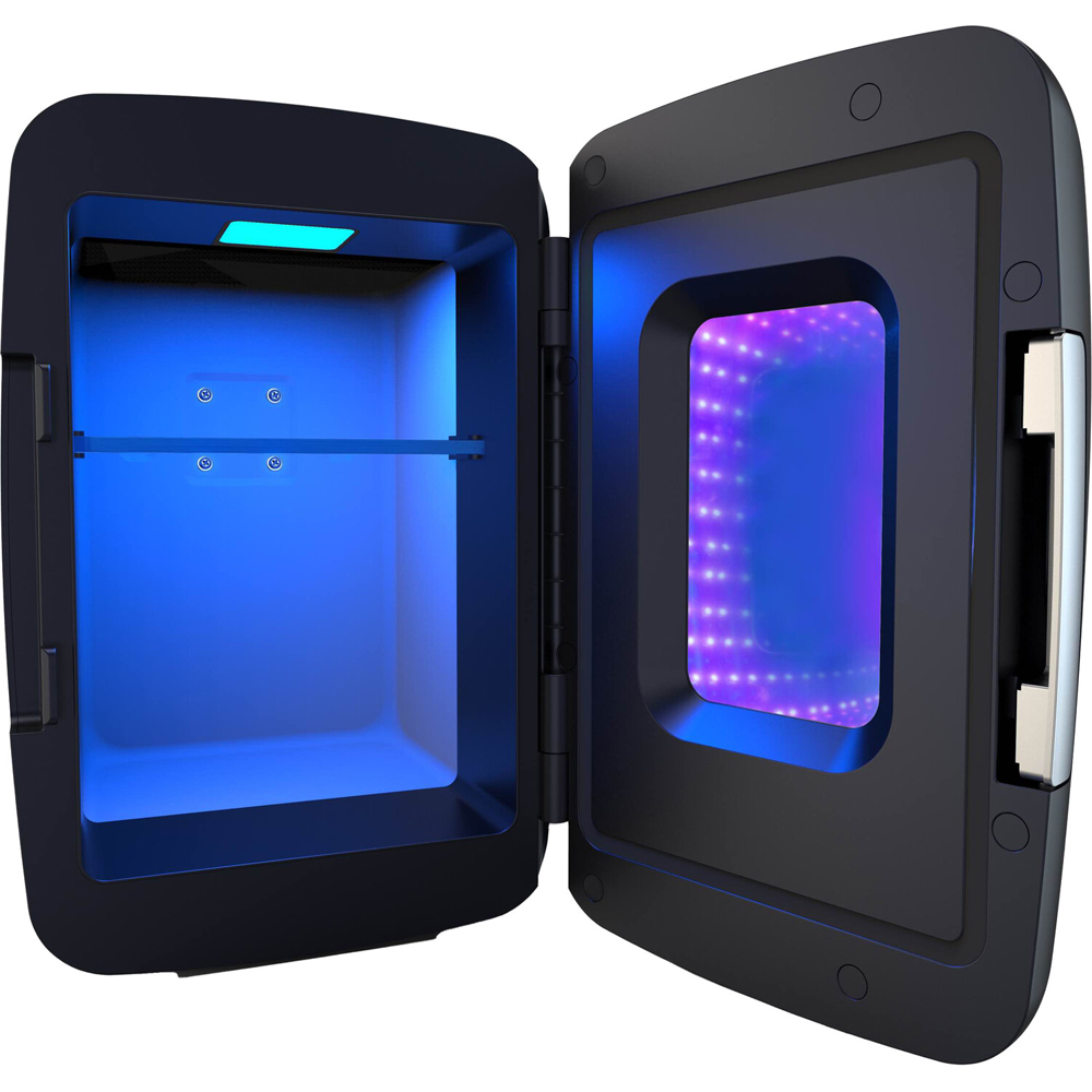 LED Gaming Mini Fridge Black Image 4