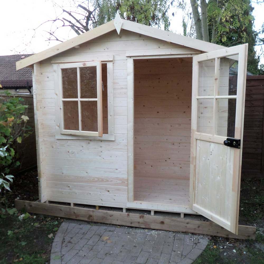 Shire Avesbury 10 x 10ft Pressure Treated Wooden Log Cabin Image 7