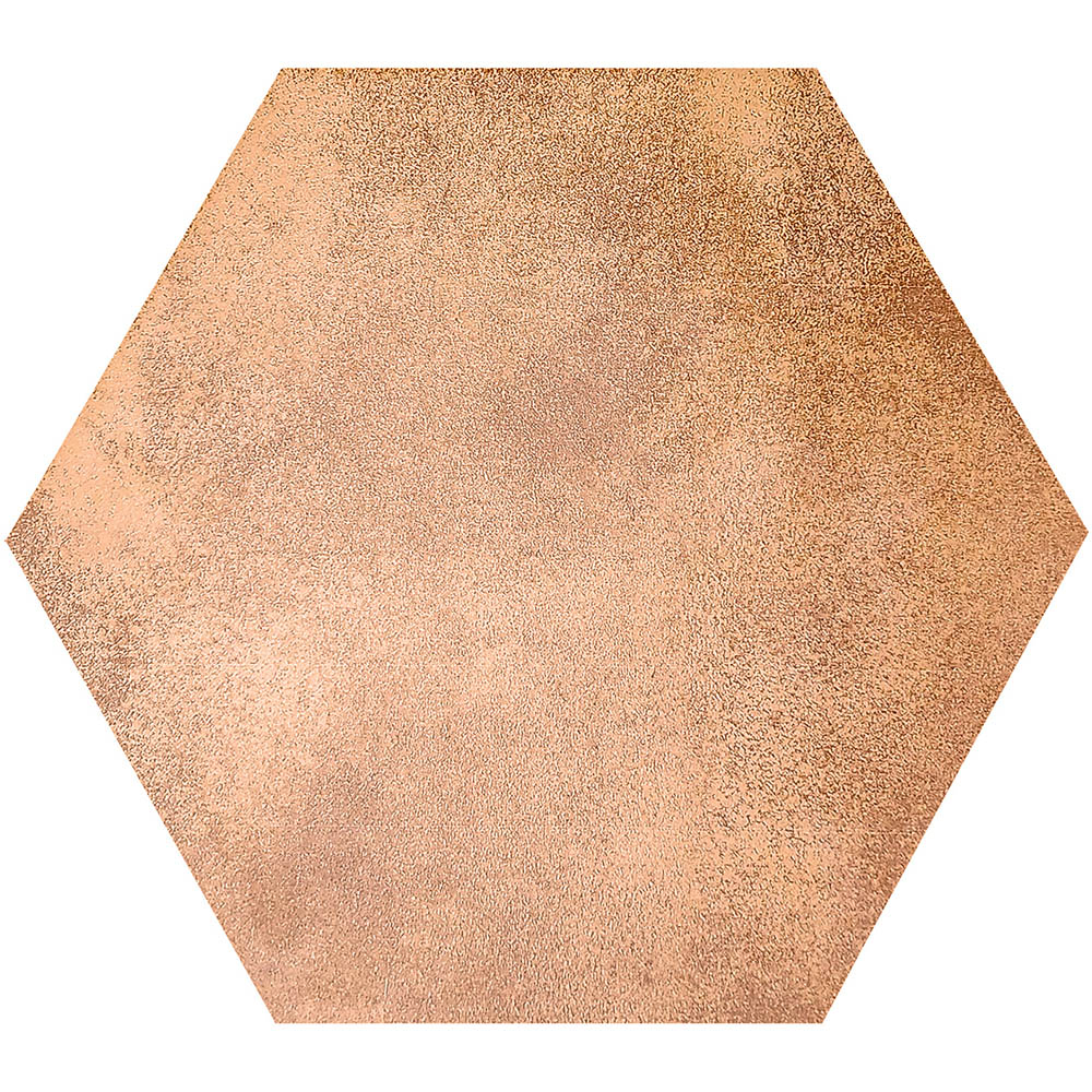 Top Ceramics Brown Copper Hexagon Porcelain Wall Tile 215 x 250mm Image 7