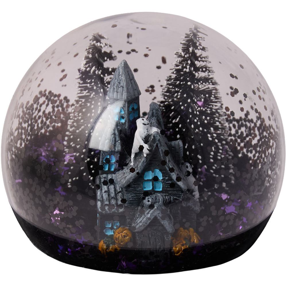 Haunted House Globe Candle Black Image 2