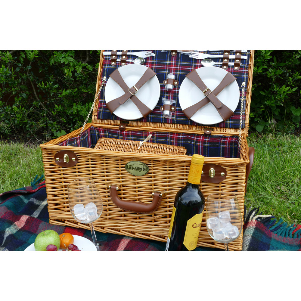 Lifestyle Paddington Willow Picnic Hamper Image 7