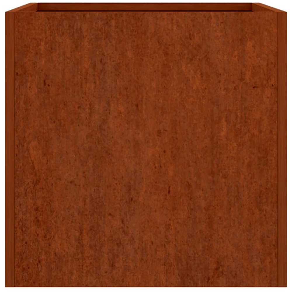 vidaXL Brown Corten Steel Garden Planter 46 x 62 x 47cm Image 4