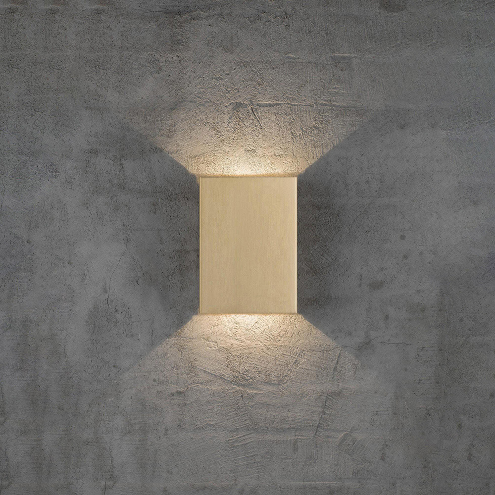 Nordlux Fold 15 Brass Magnetic Shade Garden Wall Light Image 2