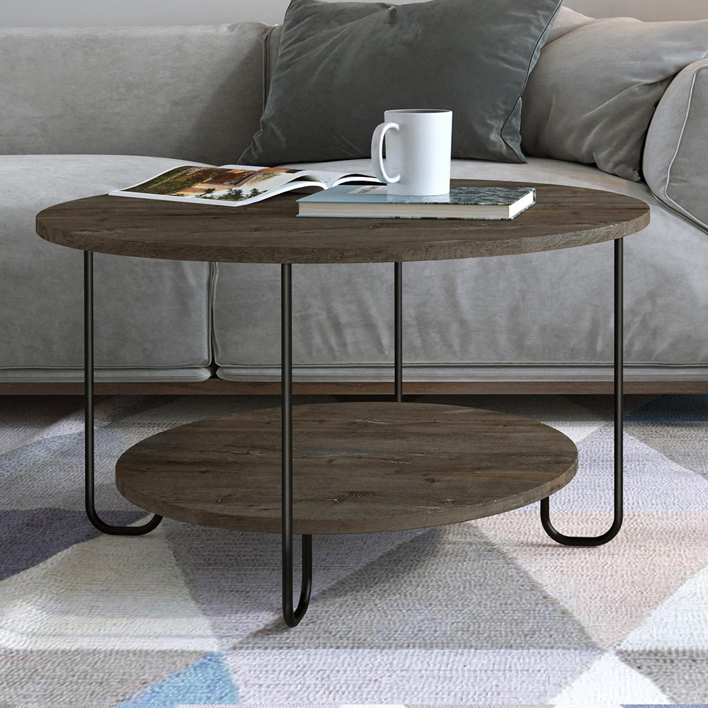 Corro Dark Coffee Modern Coffee Table Image 1