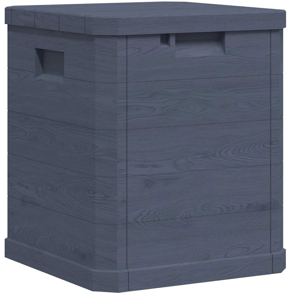 Walplus 90L Anthracite Compact Wooden Effect Plastic Storage Box Image 6