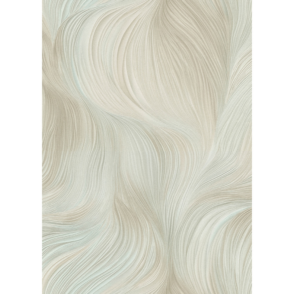 Erismann Waves of Light Turquoise Vinyl Wallpaper Image 4