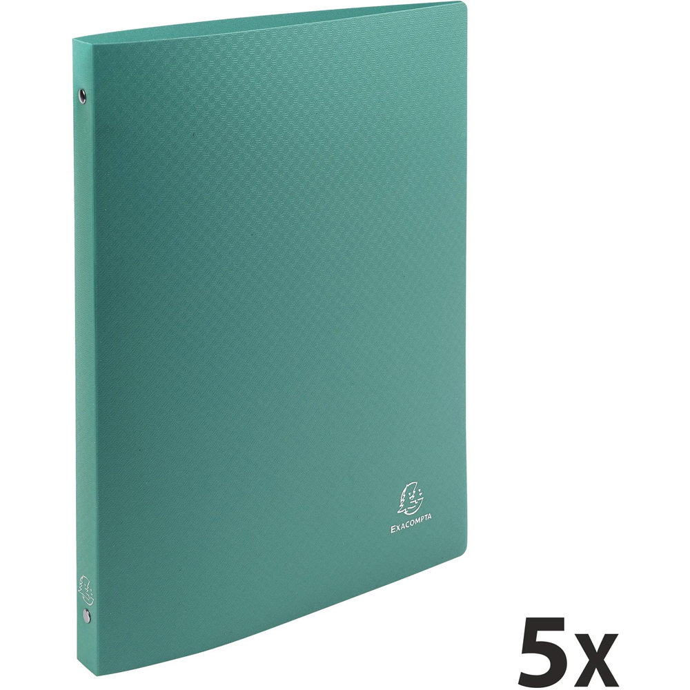 Exacompta Opak A4 Dark Green 4R Ring Binder 25 Pack Image 8