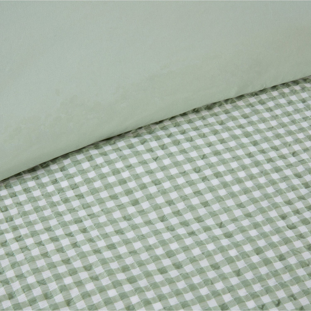 Josette Frill Duvet Set Green Superking Image 4
