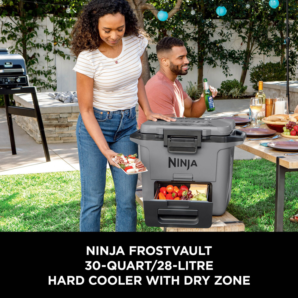 Ninja FrostVault FB131UKGY Slate Grey Hard Cooler with Dry Zone 28L Image 3