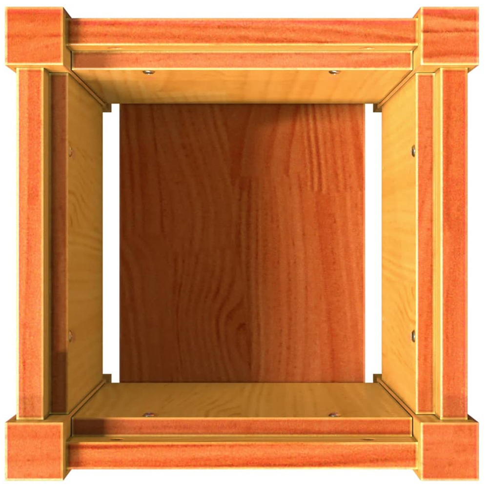 vidaXL Wax Brown Solid Pine Wood Garden Planter 31cm Image 7
