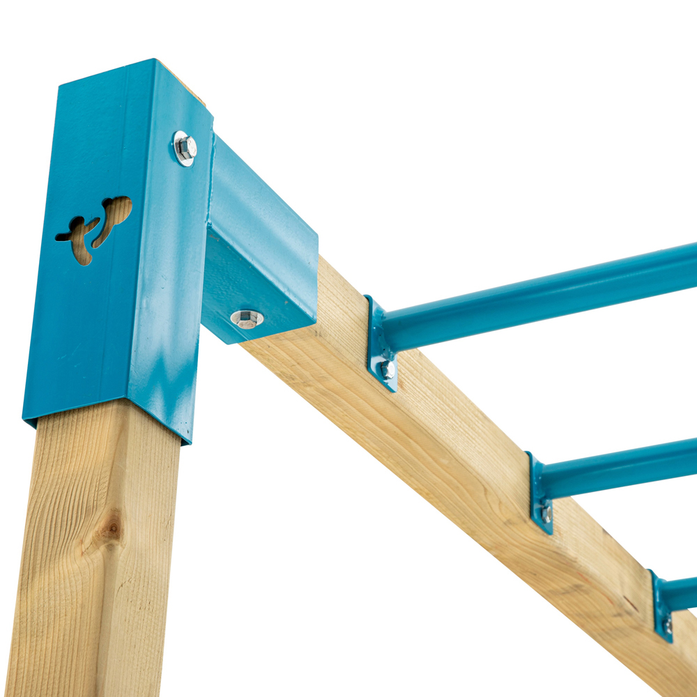 TP Skywood Kids Wooden Climbing Frame with Skyline Monkey Bars Sky Deck Swing and Slide Image 3