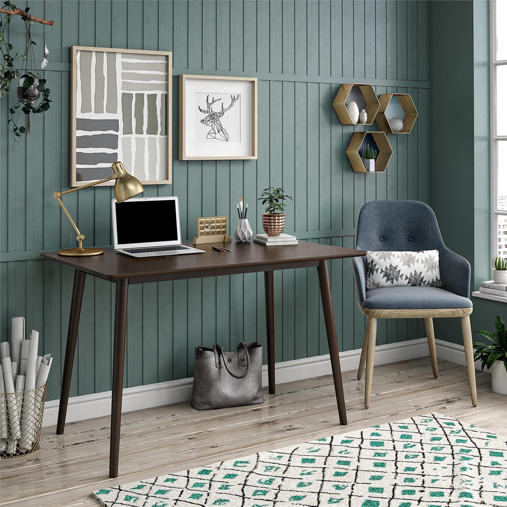 Novogratz Brittany Walnut Compact Office Desk Image 8