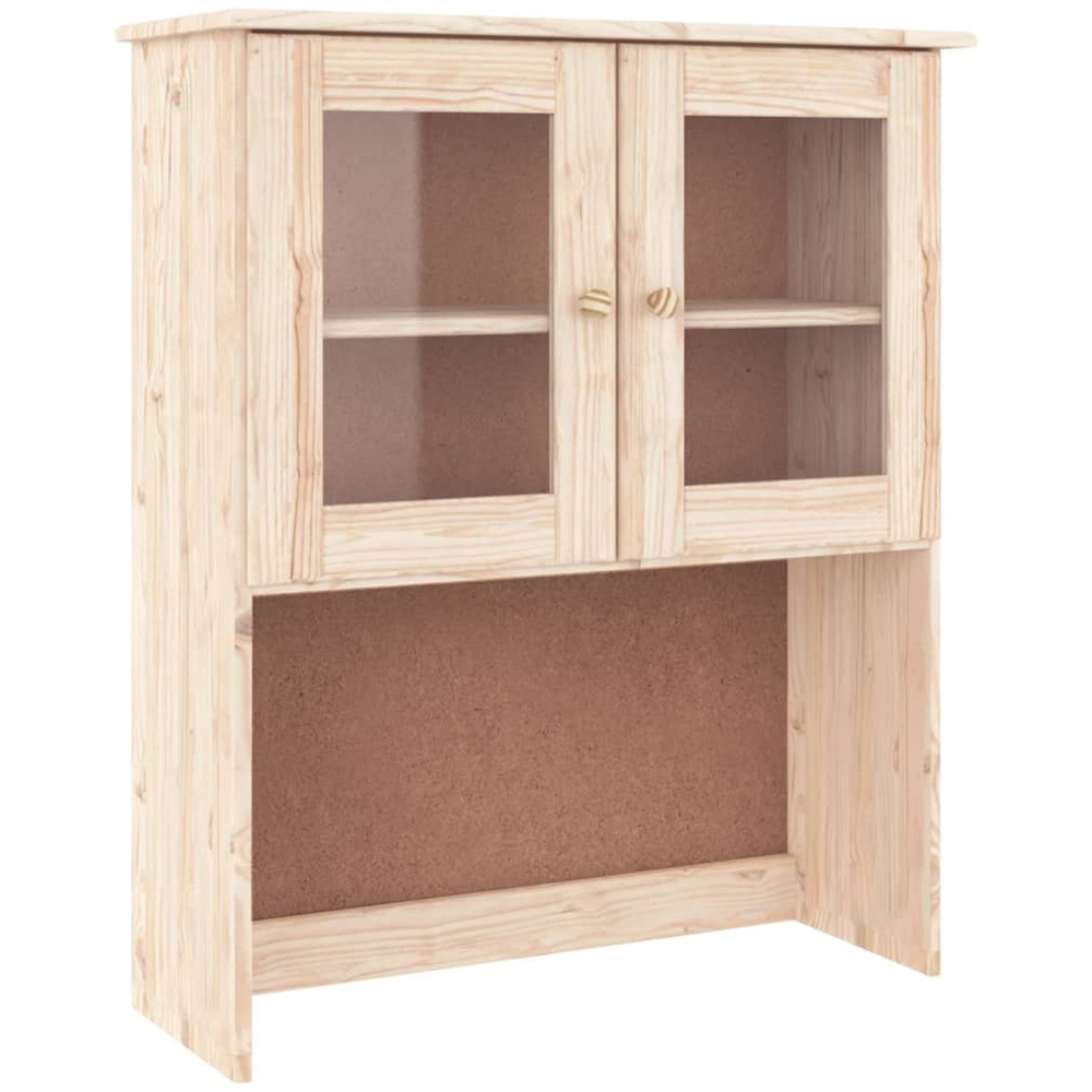 vidaXL Alta 4 Door 2 Drawer Natural Solid Wood Pine Highboard Image 5