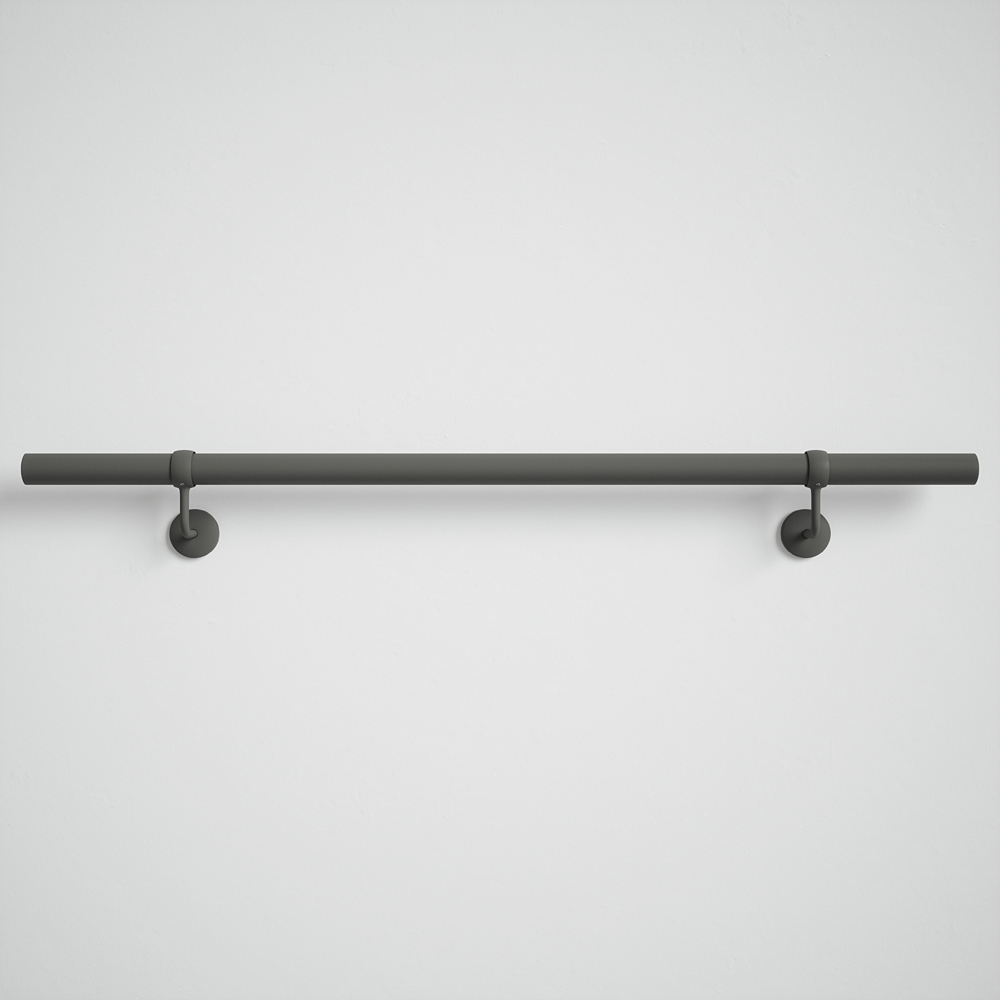 Forgeworks Textured Grey Stair Hand Rail Kit 1.2m Image 1