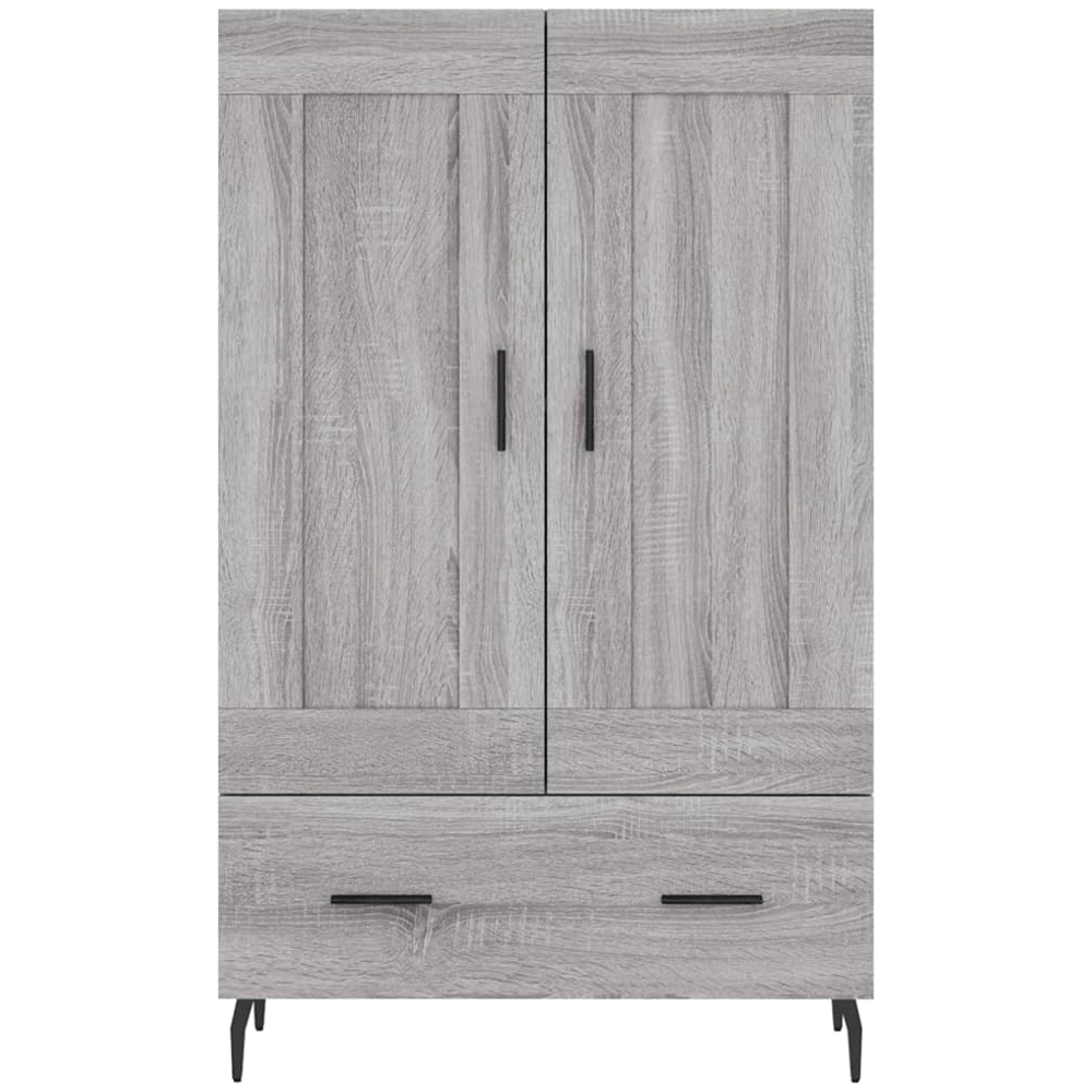 vidaXL 2 Door Single Drawer Grey Sonoma Highboard Image 5