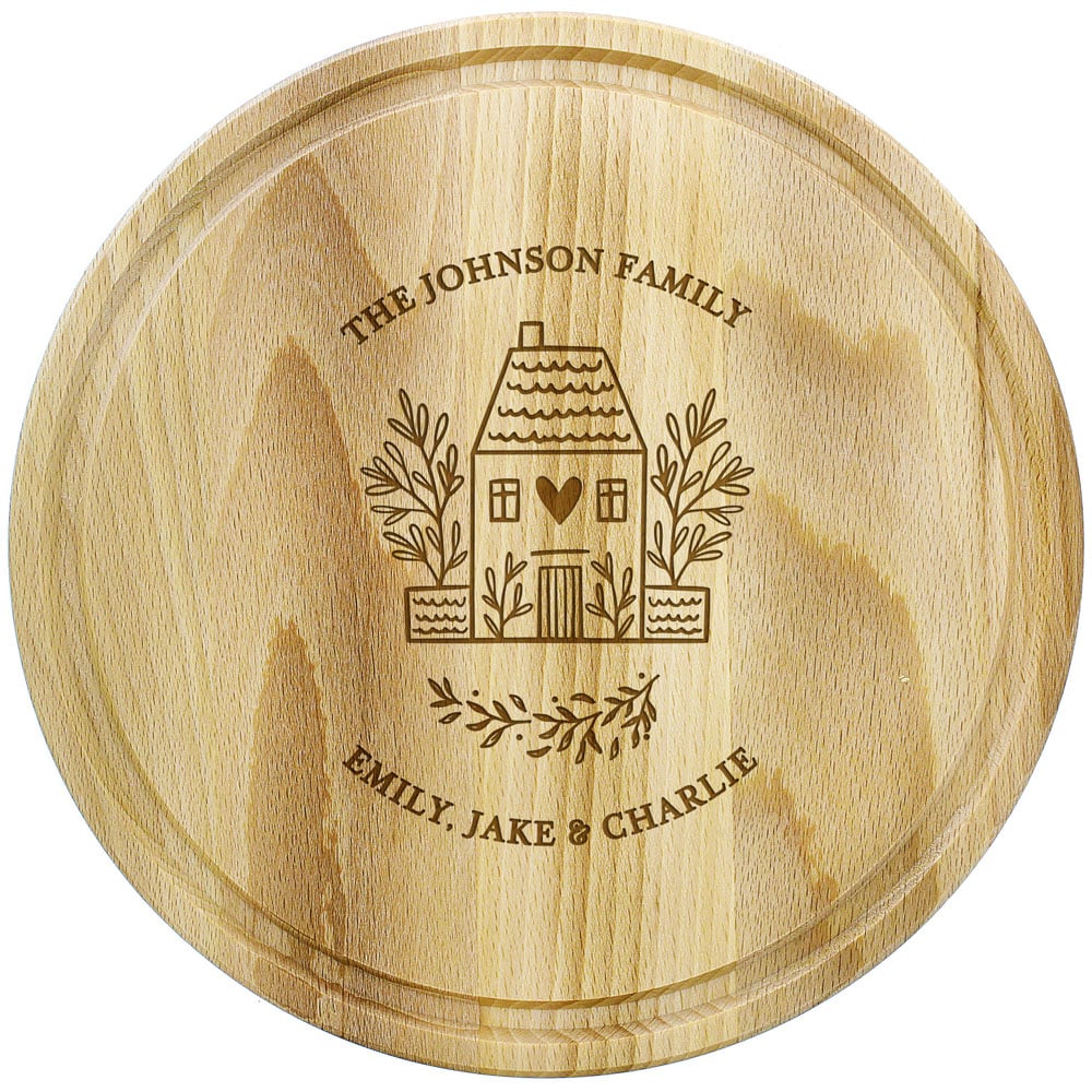 Personalised Memento Personalised Home Round Chopping Board Image 1