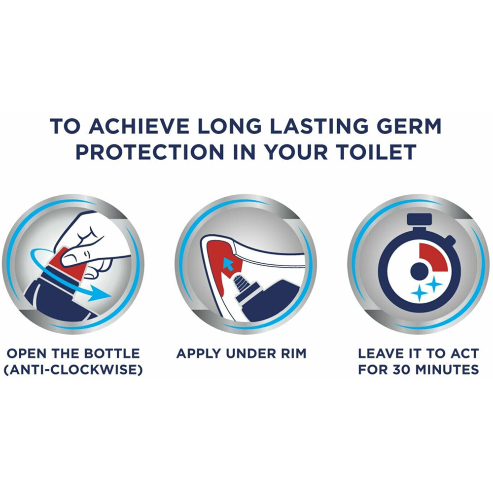 Domestos Zero Limescale Ocean Antibacterial Toilet Gel 750ml 6 Pack Image 5