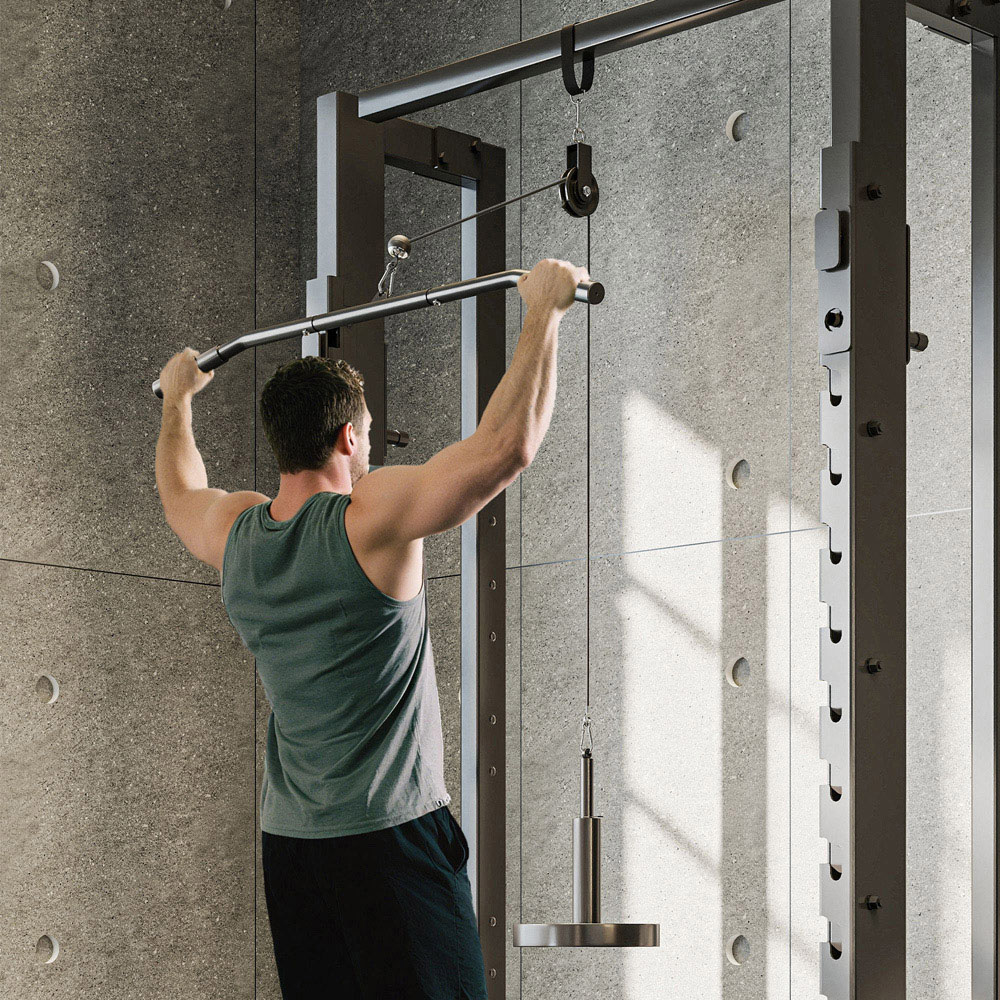 SPORTNOW Weight Cable Pulley System with Universal Loading Pin and Accessories Image 2