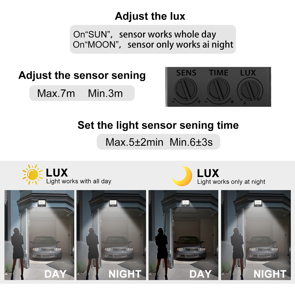 ExtraStar 50W LED Floodlight with PIR Motion Sensor Image 5