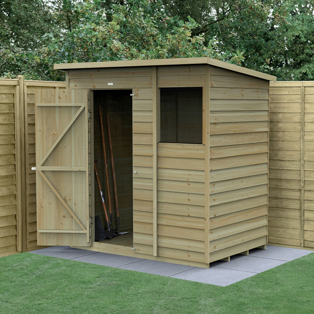 Forest Garden 4LIFE 6 x 4ft Pent Shed Image 2