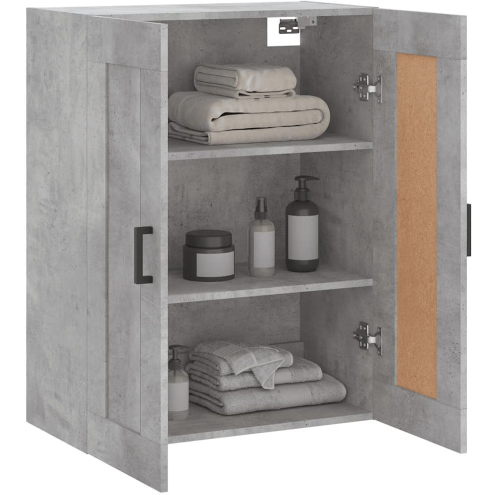 vidaXL 2 Door Concrete Grey Wall Mounted Cabinet Image 5
