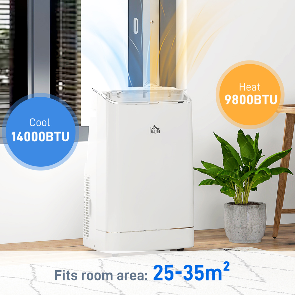 HOMCOM White 14000BTU 5 in 1 Air Conditioner Image 7