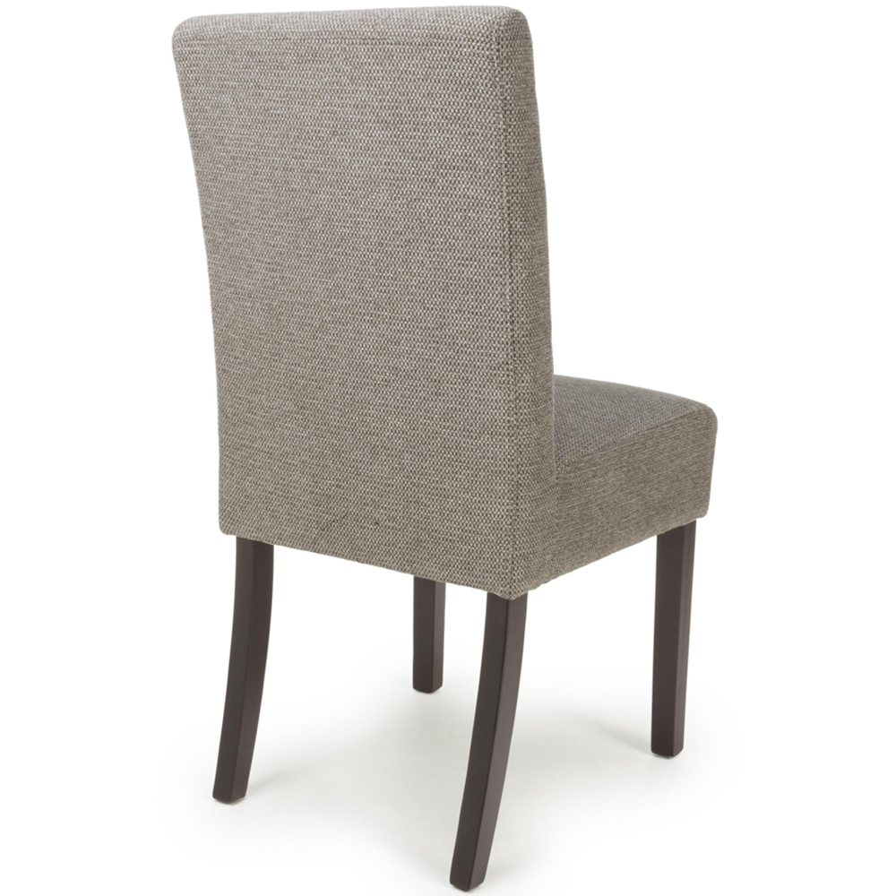 Portland Harlow Mocha Weave Natural Legs Waffle Back Dining Chair Image 5
