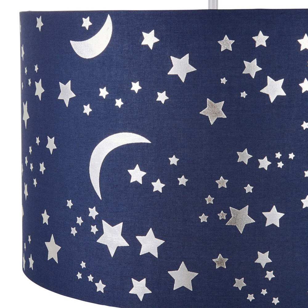 Glow Easyfit Navy Moons and Stars Lamp Shade Image 4