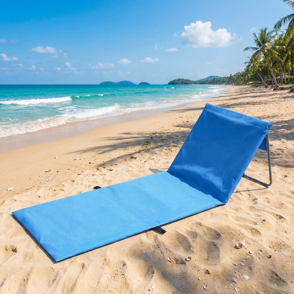 Active Sport Beach Lounger Blue Image 8