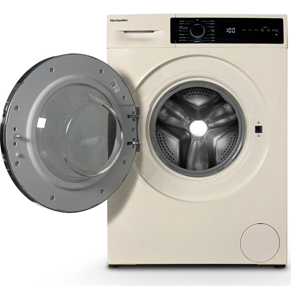 Montpellier MWM814BLC 8kg Cream Wide Washing Machine Image 4