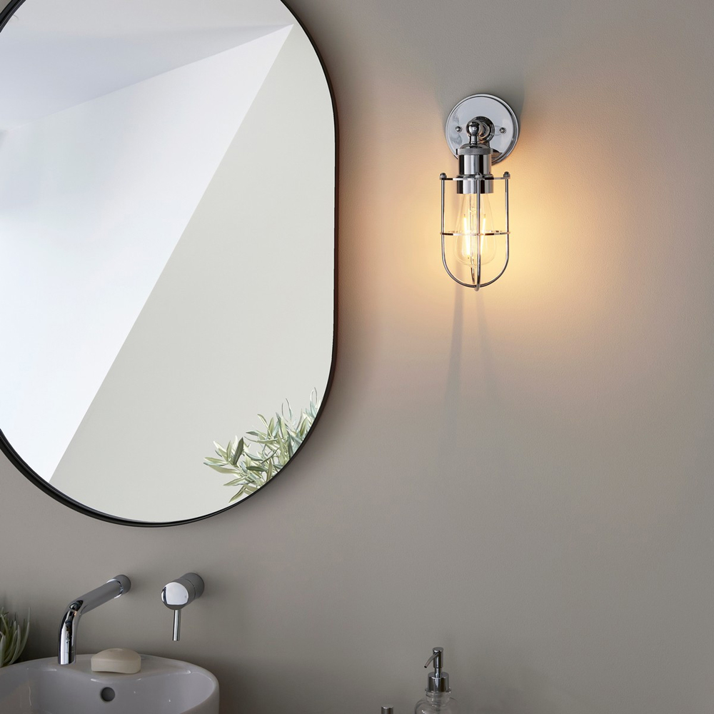 Merano Treviso Chrome Metal Wall Lamp Image 6