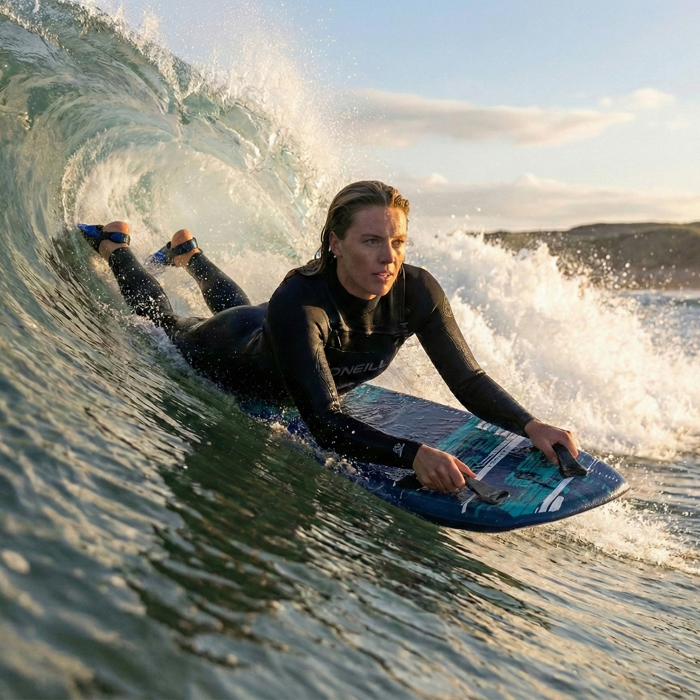 Wave Hopper 2.0 3.6ft Navy Inflatable Body Board Image 2