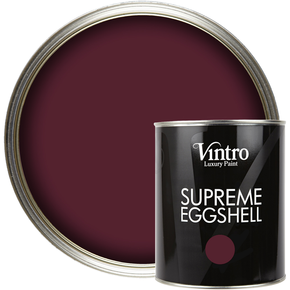 Vintro Paint Sweet Damson Eggshell Paint 1L Image 1