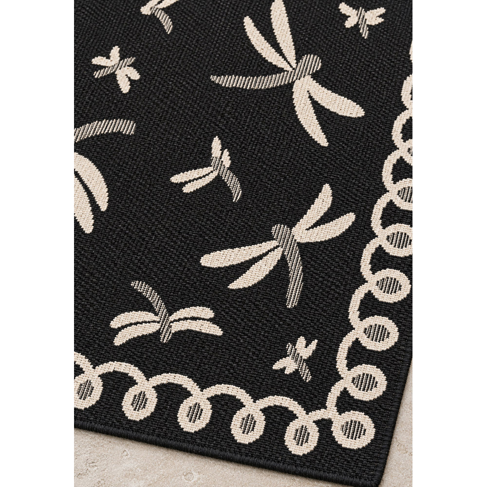 Portland Rugstyle Black Dragonfly Rug 120 x 170cm Image 3