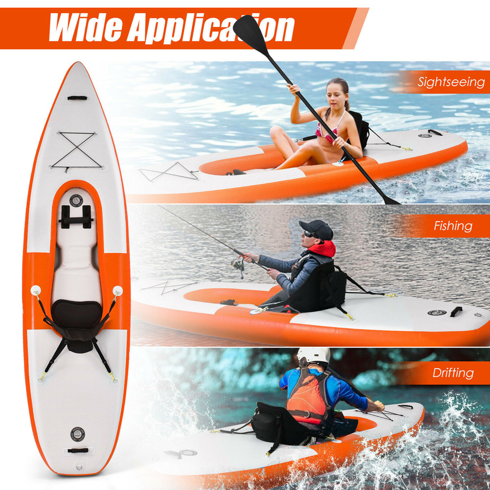 Costway Inflatable Paddle Kayak Image 8
