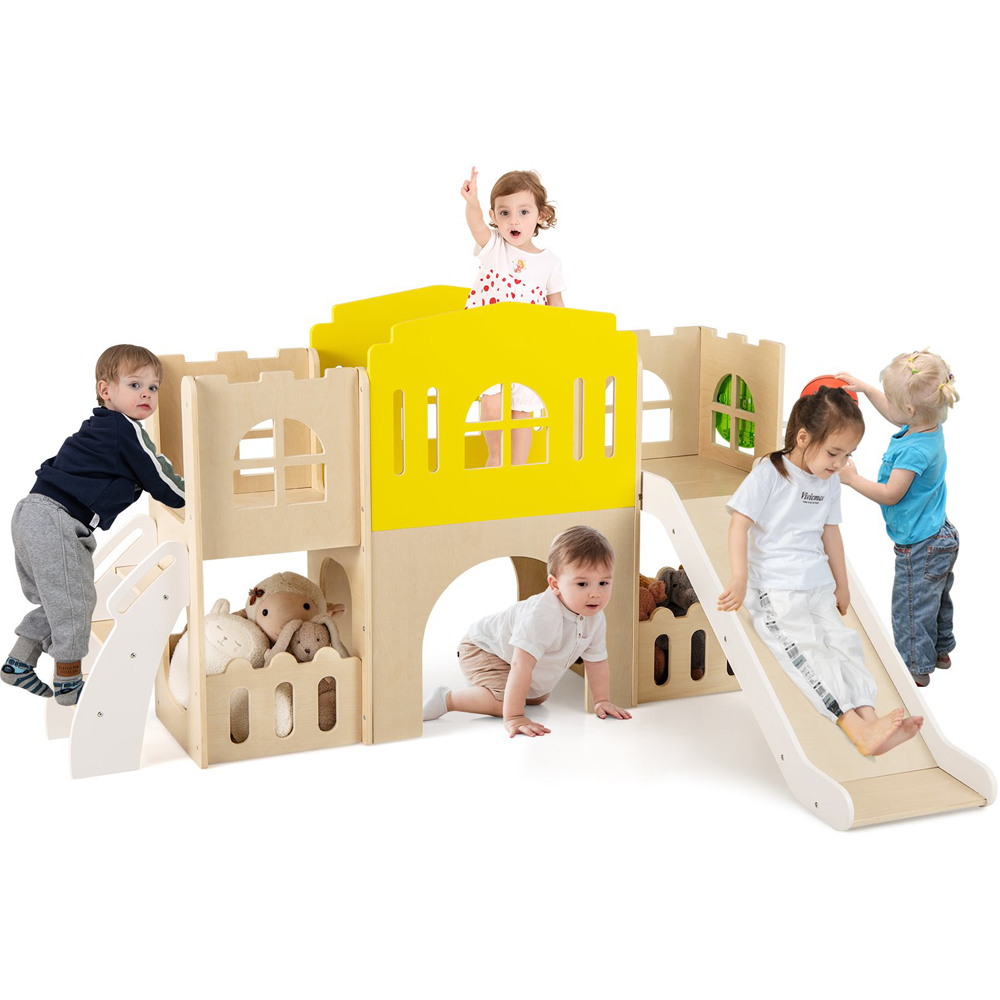 Costway 7-in-1 Toddler Multicolour Slide Set Image 3