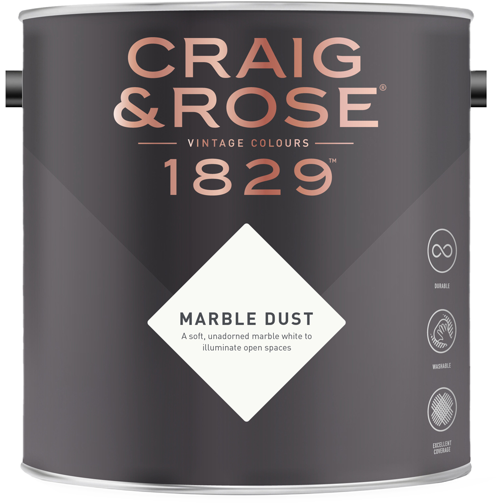 Craig & Rose Kitchen and Bathroom Marble Dust Eggshell Paint 2.5L Image 2
