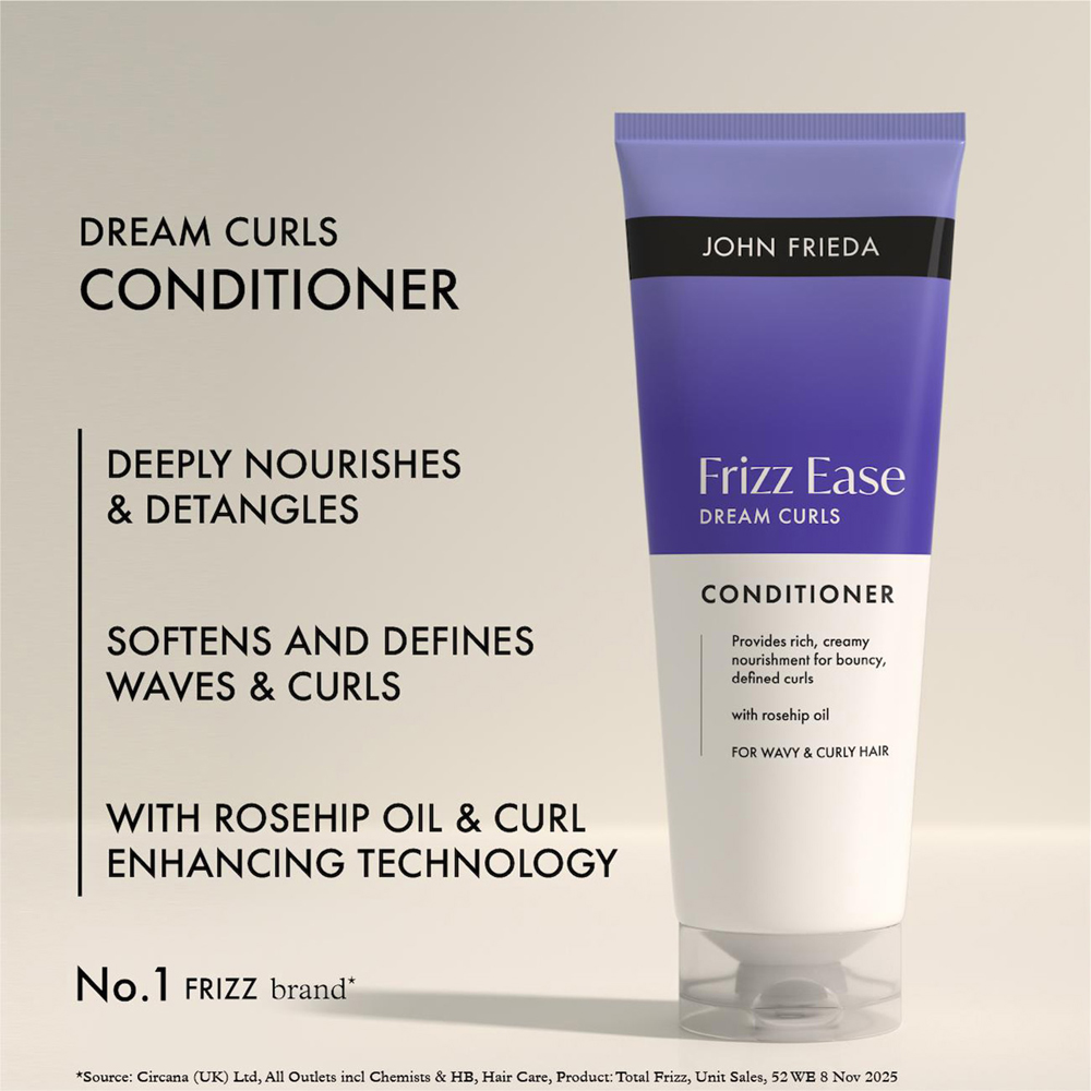 John Frieda Frizz Ease Dream Curls Curl Enhancing Care Conditioner 250ml 6 Pack Image 5