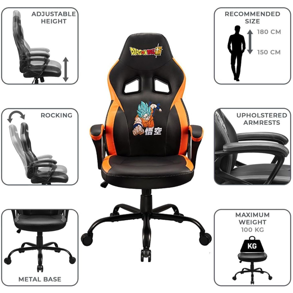 Subsonic Dragon Ball Z Ultimate Goku Original Gaming Chair Image 8