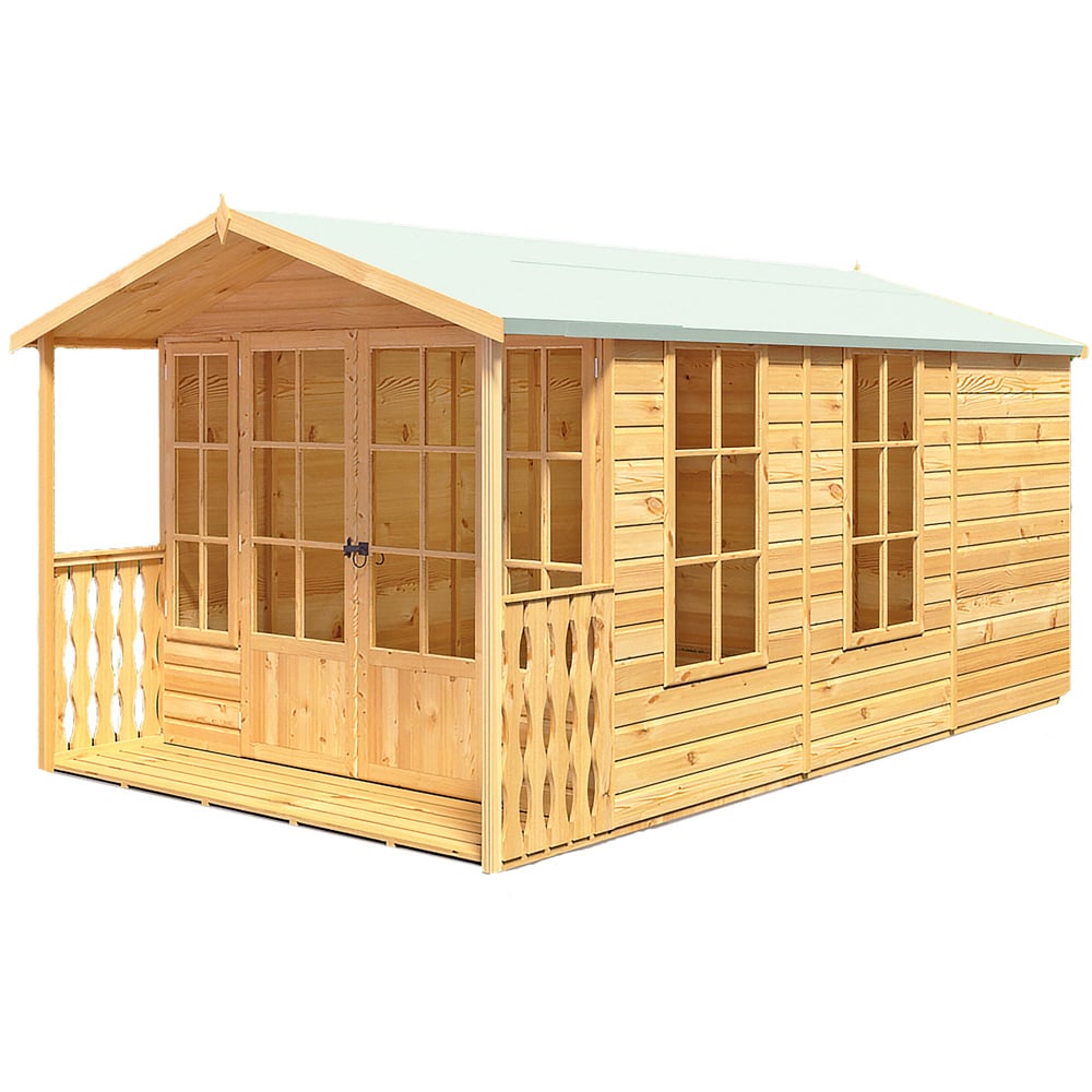 Shire Delmora 8 x 14ft Double Door Traditional Summerhouse Image 1