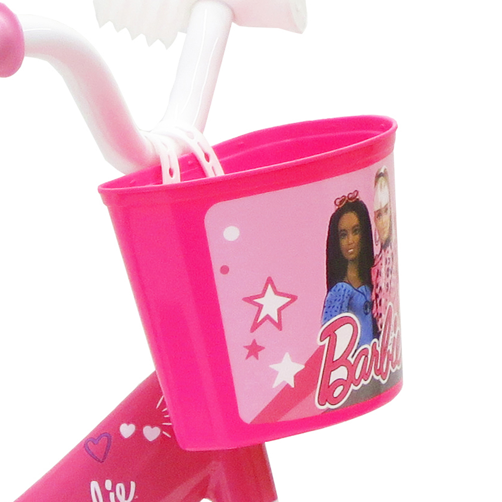 Denver Mattel Barbie 10 inch Kids Bicycle with Stabilisers Image 2