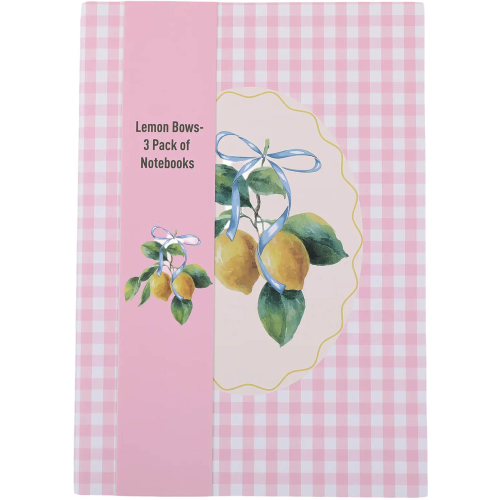 Pack of 3 Lemon Bows Notebooks Image 3