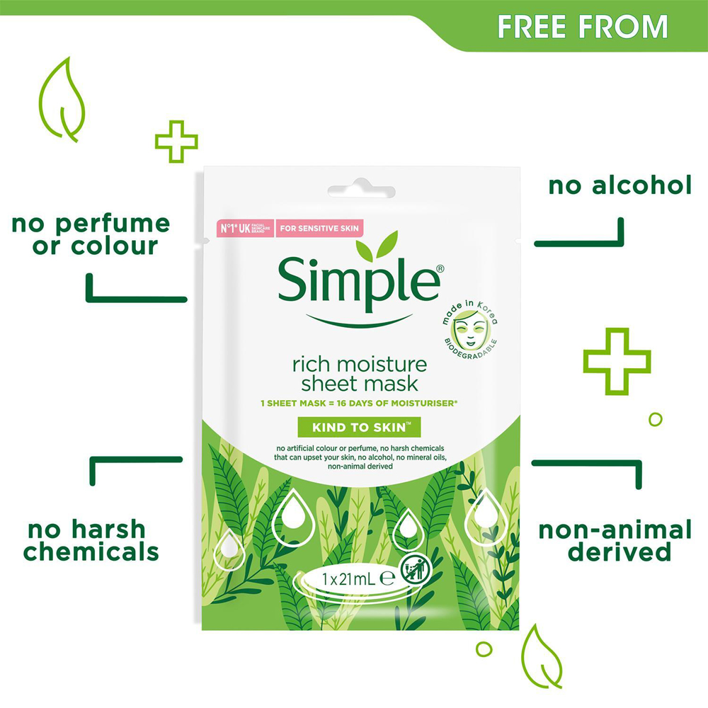 Simple Little Mix Micellar Water and Sheet Mask Bundle Set of 6 Image 5