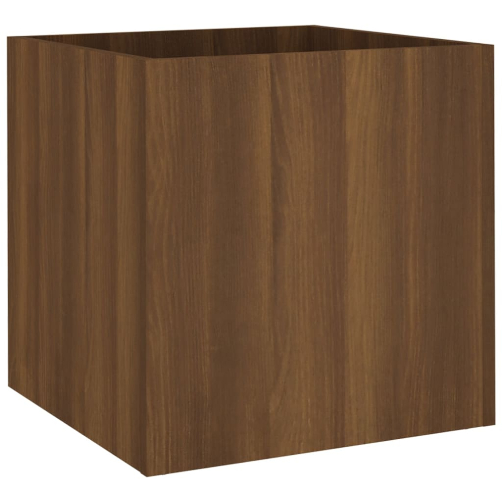 vidaXL Oak Brown Engineered Wood Planter Box 40cm Image 1