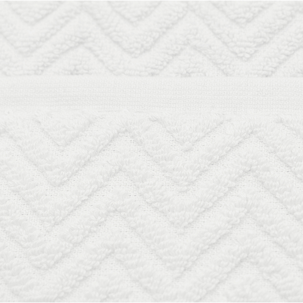 Velosso Moda White Bath Towel Set of 2 Image 3