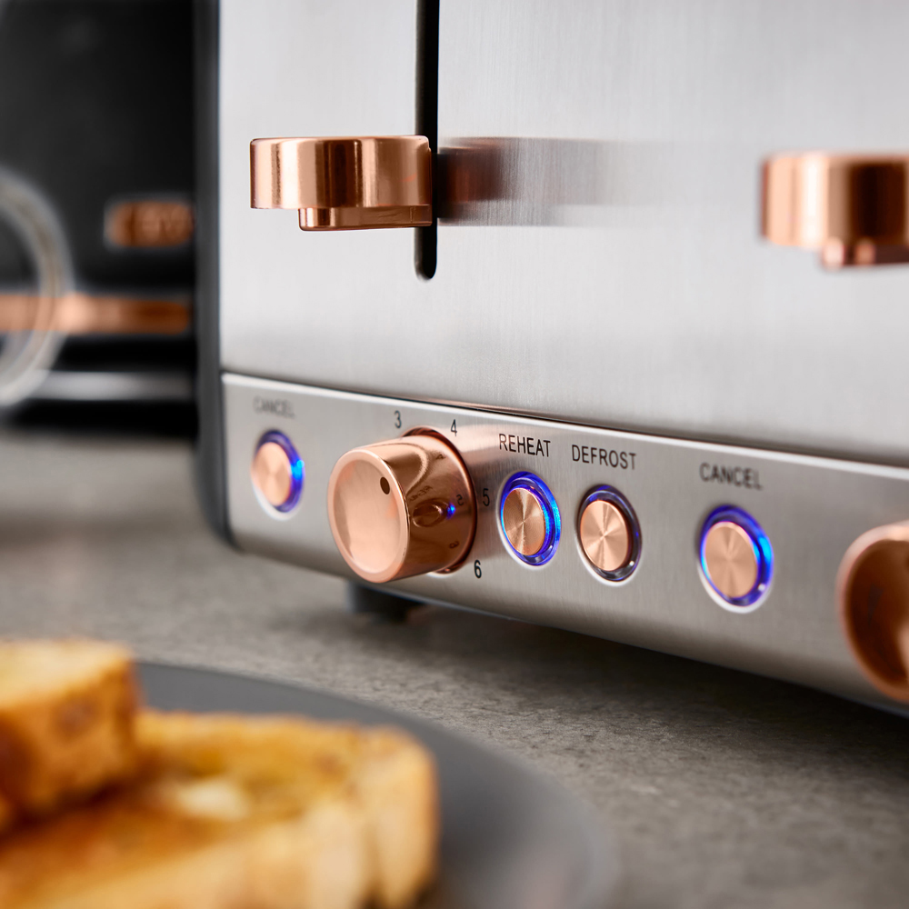 Tower Cavaletto EEJB226 Black Kettle 1.7L and 4 Slice Toaster Image 6
