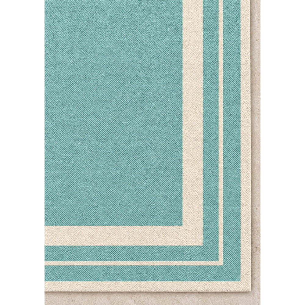 Portland Rugstyle Aqua Border Rug 200 x 290cm Image 3